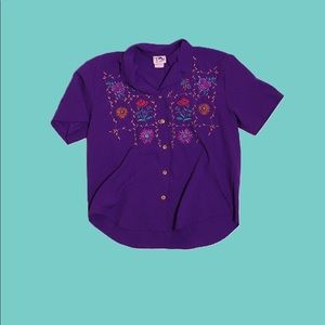 really cool purple casual button up